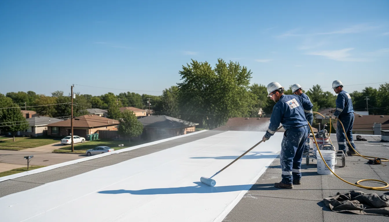 Commercial roof coating in Blue Island, IL near me